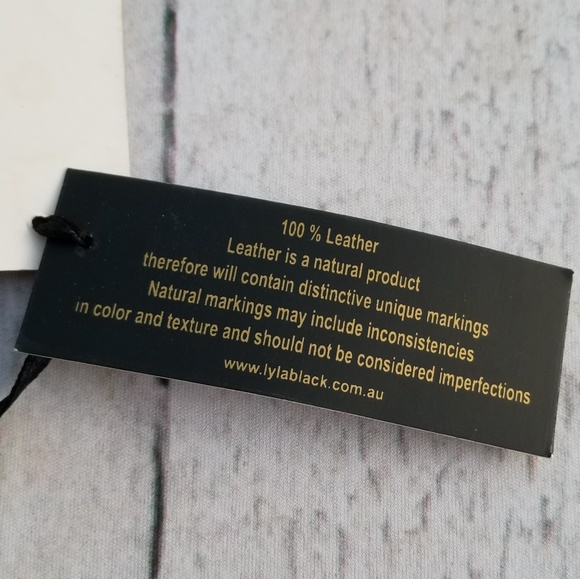 Lyla Black Ruffle Leather Clutch evening coin bag - Picture 5 of 5